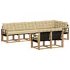 vidaXL Utomhussoffset 8 st Vit och Beige