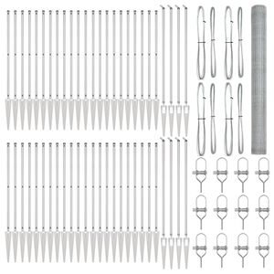 vidaXL St&auml;ngselstolpe Silver
