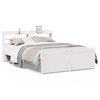 vidaXL S&auml;ngram med huvudgavel utan madrass vit 140x190 cm
