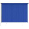 vidaXL Rullgardin utomhus 205 (B) x 140 (H) cm bl&aring; HDPE