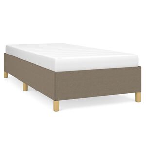 vidaXL S&auml;ngram utan madrass Taupe 80x200cm tyg