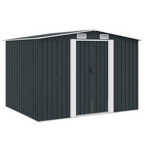 vidaXL F&ouml;rvaringsbod antracit st&aring;l 257x205x178 cm