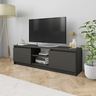 vidaXL Tv-bänk grå 120x30x35,5 cm konstruerat trä