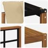 vidaXL Utomhussoffset med kudde 5 pcs Naturlig och Beige