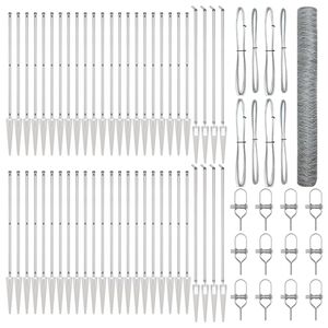 vidaXL St&auml;ngselstolpe Silver