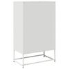 vidaXL Högskåp vit 68x39x111,5 cm stål
