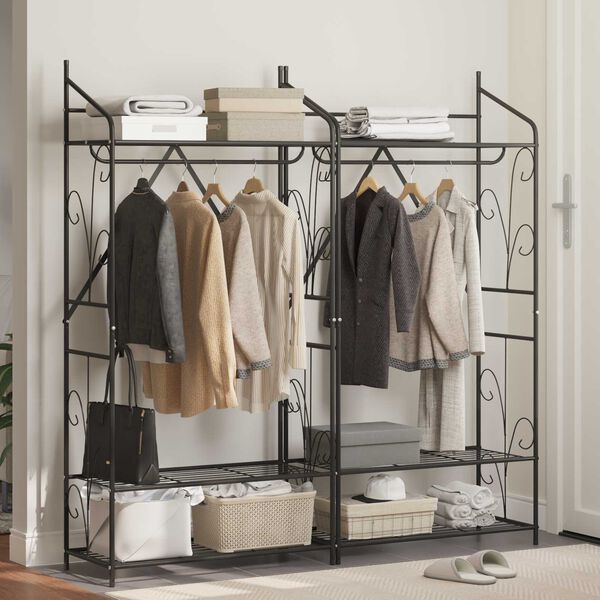 vidaXL &Ouml;ppen garderob Enf&auml;rgad 2 pcs 78 x 36 x 158 cm