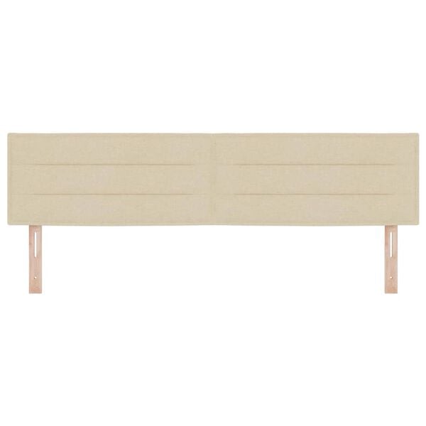 vidaXL Huvudgavel Kr&auml;m 180 cm tyg