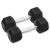 vidaXL Hantlar 2 st 6 kg totalt gjutj&auml;rn