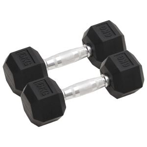 vidaXL Hantlar 2 st 6 kg totalt gjutj&auml;rn