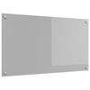 vidaXL K&ouml;ksskydd Ljusgr&aring; 90 x 50 cm h&auml;rdat glas