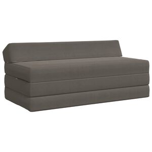 vidaXL F&auml;llbar Soffbed Ljusgr&aring; 120 x 60 x 49 cm Tyg