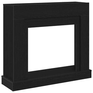 vidaXL &Ouml;ppen spis infattning svart ek 100x30x87,5 cm konstruerat tr&auml;
