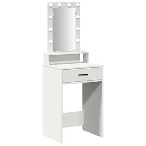 vidaXL Smyckebord Vit 50 x 41 x 140 cm Konstruerat tr&auml;