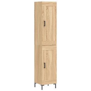 vidaXL H&ouml;gsk&aring;p sonoma-ek34,5x34x180 cm konstruerat tr&auml;