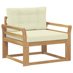 vidaXL Utomhus Mellansoffa Polyester Vit