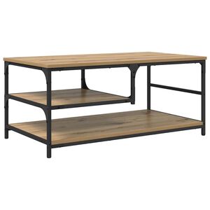 vidaXL Kaffeebord Artisan Ek 90 x 49 x 40 cm Konstruerat tr&auml;