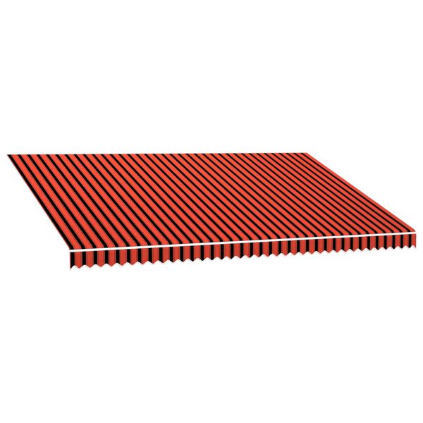 vidaXL Markisduk orange och brun 5x3 m