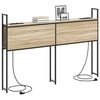 vidaXL F&ouml;rvaringsgavel med Laddstation Sonoma ek 143 x 15 x 98 cm