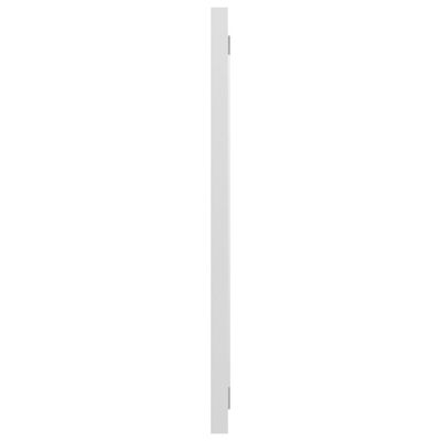 vidaXL Badrumsspegel vit högglans 80x1,5x37 cm spånskiva