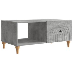 vidaXL Kaffeebord Betonggr&aring; 90 x 50 x 40 cm Konstruerat tr&auml;