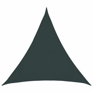 vidaXL Sols&auml;tt segel 2 x 2 x 2 m HDPE Triangul&auml;r M&ouml;rkgr&ouml;n