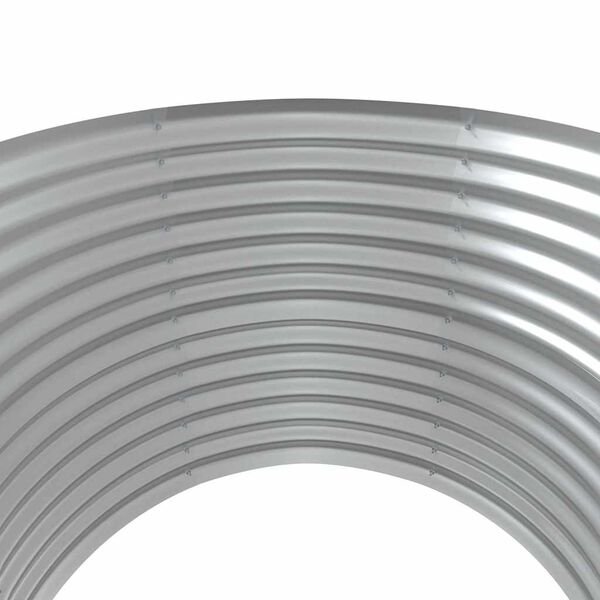 vidaXL Odlingslåda galvaniserat stål 100x100x68 cm silver