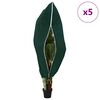 vidaXL Frostskydd f&ouml;r v&auml;xtfleece&ouml;verdrag 5 pcs Gr&ouml;n 1,55 x 1,55 m