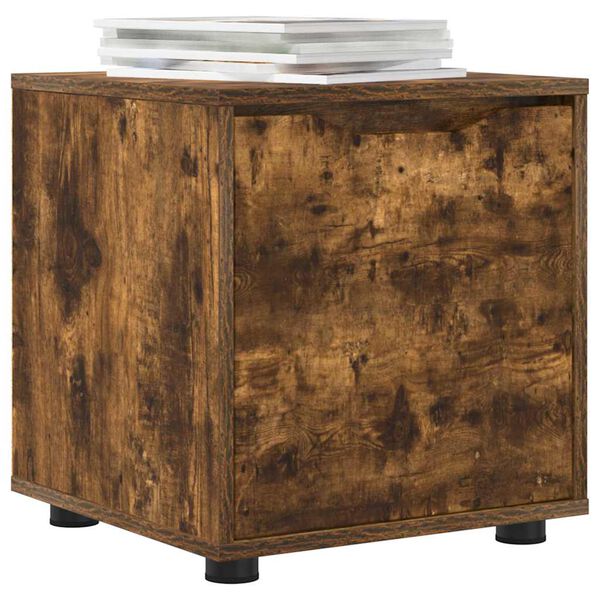 vidaXL Badrumssk&aring;p R&ouml;kt ek 40,5 x 40 x 44 cm Konstruerat tr&auml;