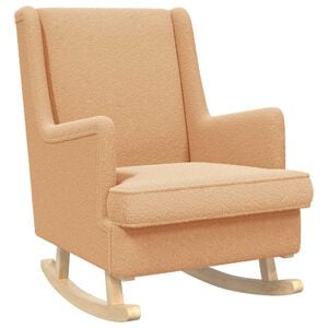 vidaXL Gungstol Beige 62 x 80 x 85 cm Boucl&eacute;