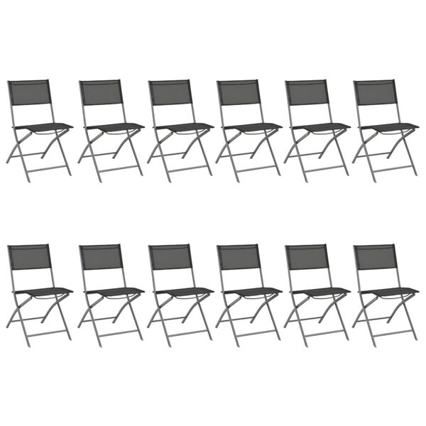 vidaXL Matgrupp f&ouml;r tr&auml;dg&aring;rden 13 delar st&aring;l