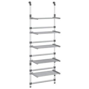 vidaXL Torkst&auml;llning v&auml;gg 5 niv&aring;er aluminium