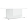 vidaXL Soffbord vit h&ouml;gglans 102x55,5x40 cm konstruerat tr&auml;