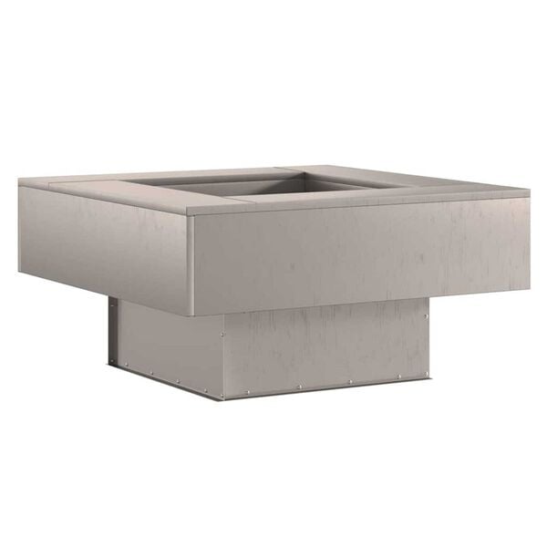 vidaXL Eldstad Brun 80 x 80 x 40 cm St&aring;l