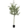 vidaXL Konstgjort olivtr&auml;d 700 blad 165 cm gr&ouml;nt