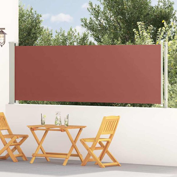 vidaXL Inf&auml;llbar sidomarkis 117x600 cm brun