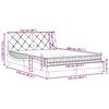 vidaXL Bed with Mattress Black 120x200 cm Fabric