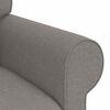 vidaXL Soffa 120cm 2 pcs Taupe Metall