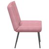 vidaXL Vilstol rosa 64x74x84 cm sammet