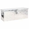 vidaXL F&ouml;rvaringsl&aring;da silver 60x23,5x23 cm aluminium