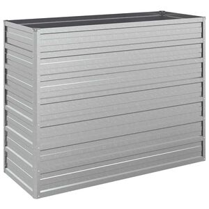 vidaXL Odlingsl&aring;da upph&ouml;jd galvaniserat st&aring;l 100x40x77 cm silver
