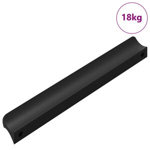 vidaXL Handtag 973 st Svart 106 x 7,4 x 15,5 mm Aluminium