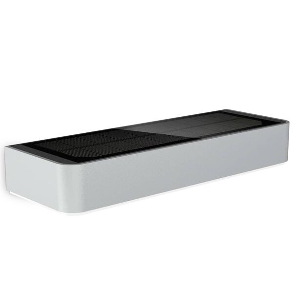Steinel Tr&auml;dg&aring;rdslampa med sensor XSolar SOL-O S silver 052652