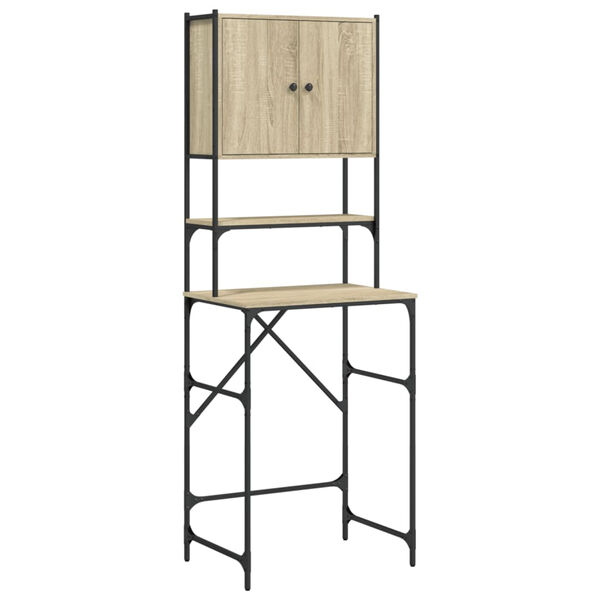 vidaXL Tvättmaskinsskåp sonoma-ek 68x48,5x194 cm