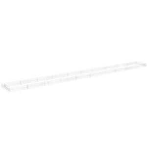 vidaXL Planteringsgabion upph&ouml;jd galvaniserat st&aring;l 1000x100x20 cm