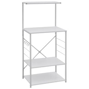 vidaXL Hylla f&ouml;r mikrov&aring;gsugn vit 60x39,6x123 cm konstruerat tr&auml;
