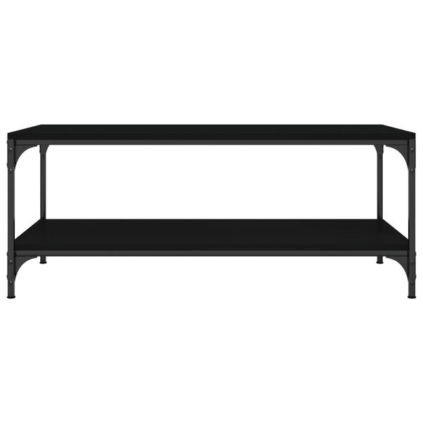 vidaXL Soffbord svart 100x50x40 cm konstruerat trä