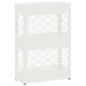 vidaXL F&ouml;rvaringskrok & St&auml;ll Vit 28 x 12 x 41 cm St&aring;l