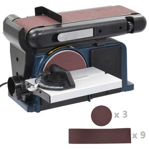 vidaXL Elektrisk Band-/skivslip 370 W 150 mm