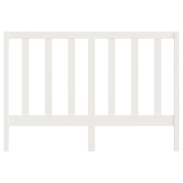 vidaXL S&auml;nggavel vit 126x4x100 cm massiv furu